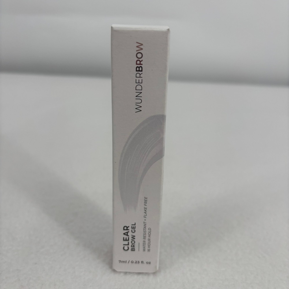 Wunderbrow Clear Brow Gel Water Resistant Flake Free 16 Hour Hold 7ml 0.23 fl oz